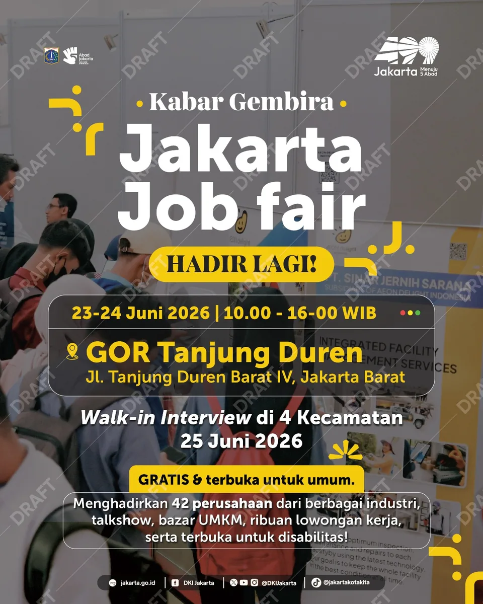 Job Fair Kabupaten Magelang 2026 (Suku Dinas TKTE Wilayah Kabupaten Magelang Barat) : 23-24 Juni 2026